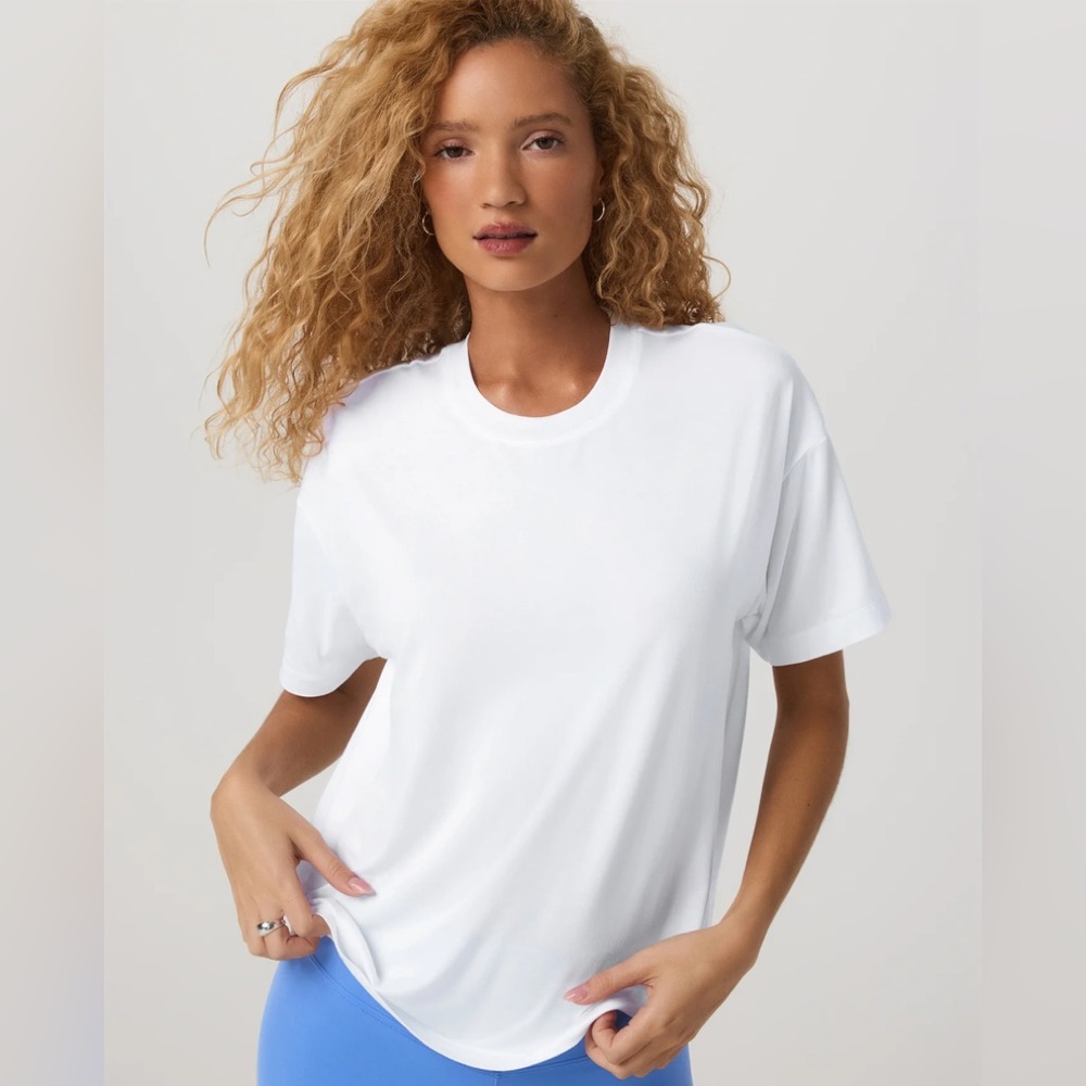 NWT Vuori Energy Tee Long in White - Picture 2 of 10